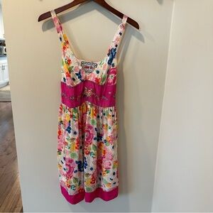 Johnny Was Hanna Folk Floral Embroidered Dress